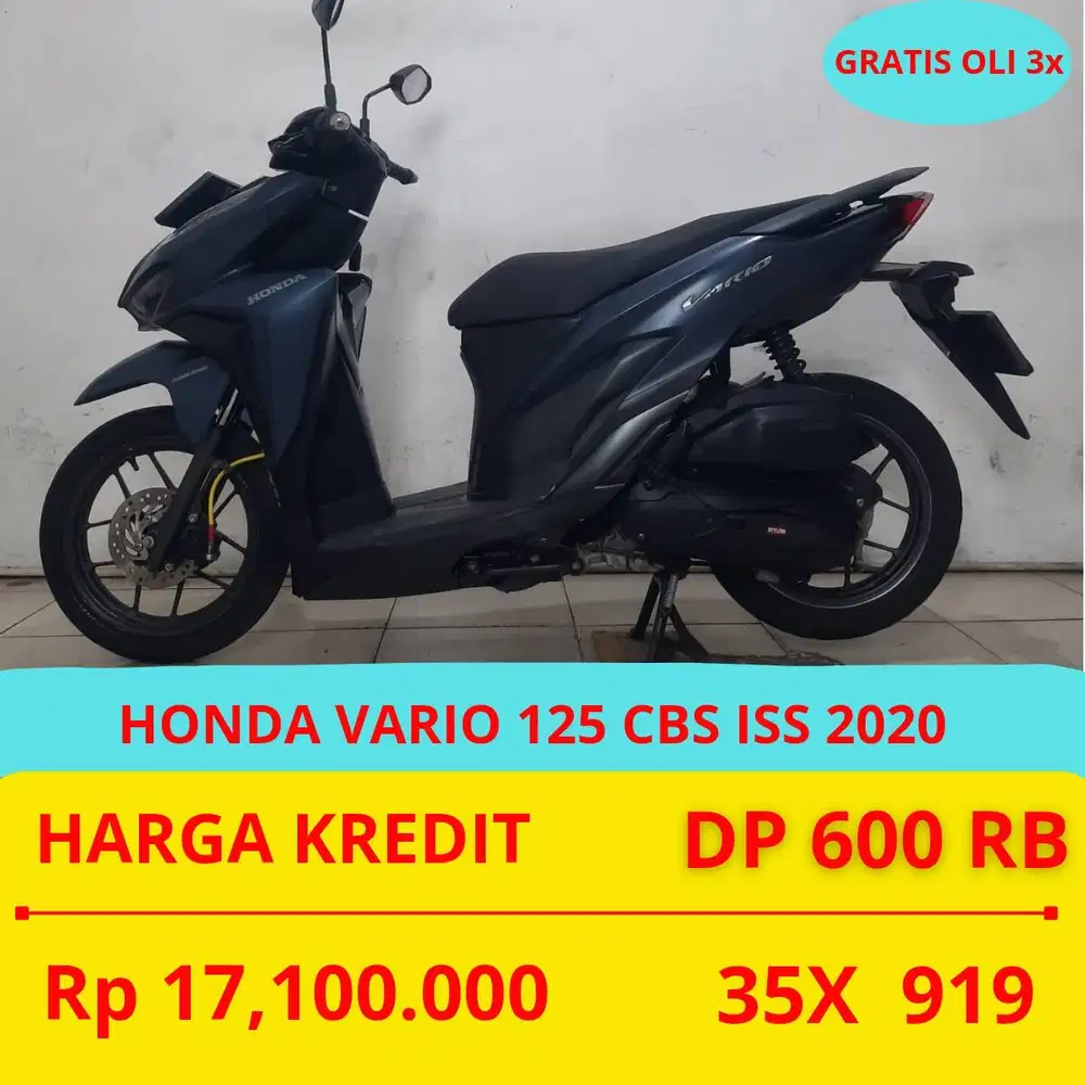 PROMO SUKSES MOTOR HONDA VARIO 125 CBS ISS 2020 DP MURAH 600 RIBU GUYS