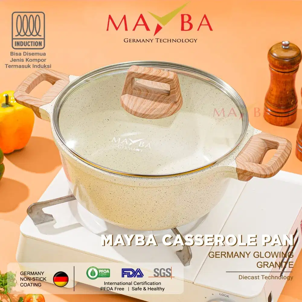 MAYBA CASSEROLE 24 CM GERMANY INFINITY Ice Cream | Panci Stock pot