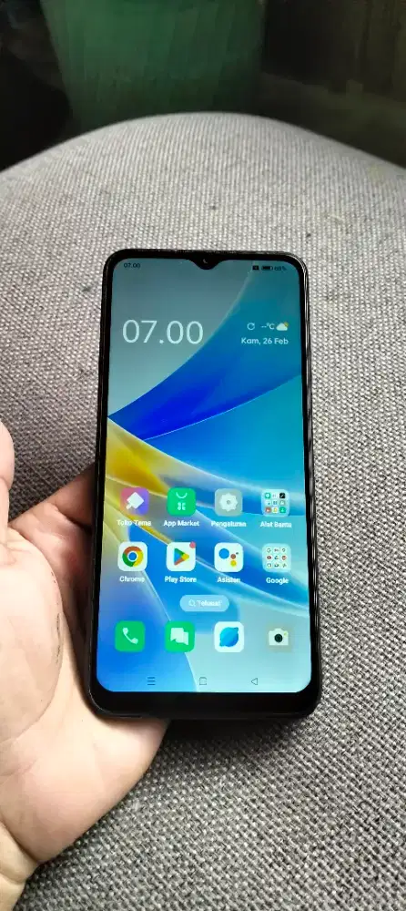 Oppo A17 4G LTE 4+4/64 sidik jari batangan normal siap pakai