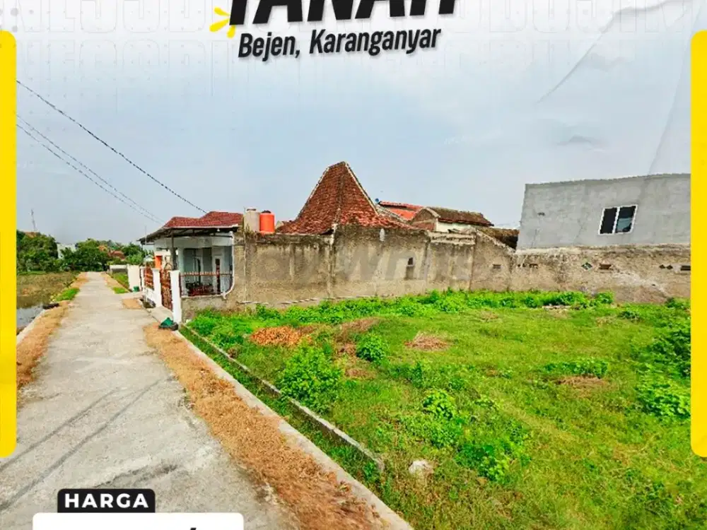 Tanah Siap Bangun Di Bejen Karanganyar Lingkungan Nyaman Udara Sejuk
