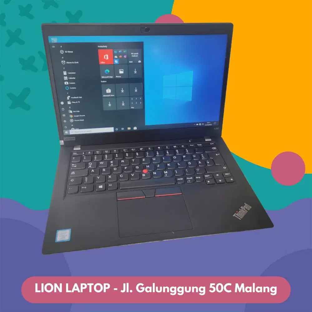 RAM 16GB SSD 256GB Core i5 Gen 8 Slim Lenovo Thinkpad X390 [04|03]