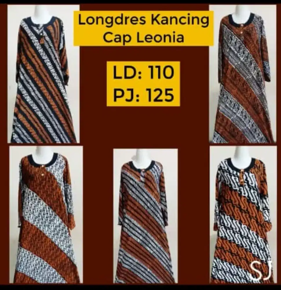 Longdress gamis batik cap