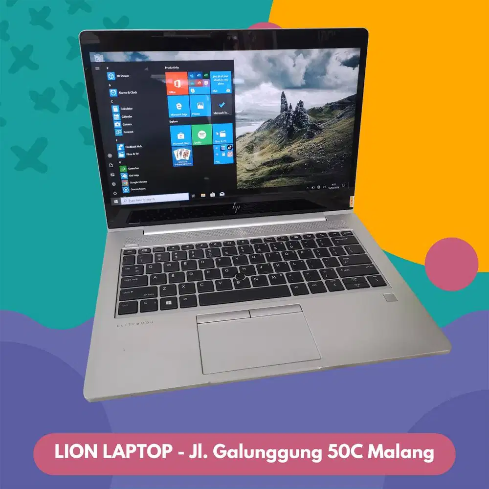 Core i7 gen 8 RAM 8GB Touchscreen Slim HP Elitebook 830 G6 [04|03]