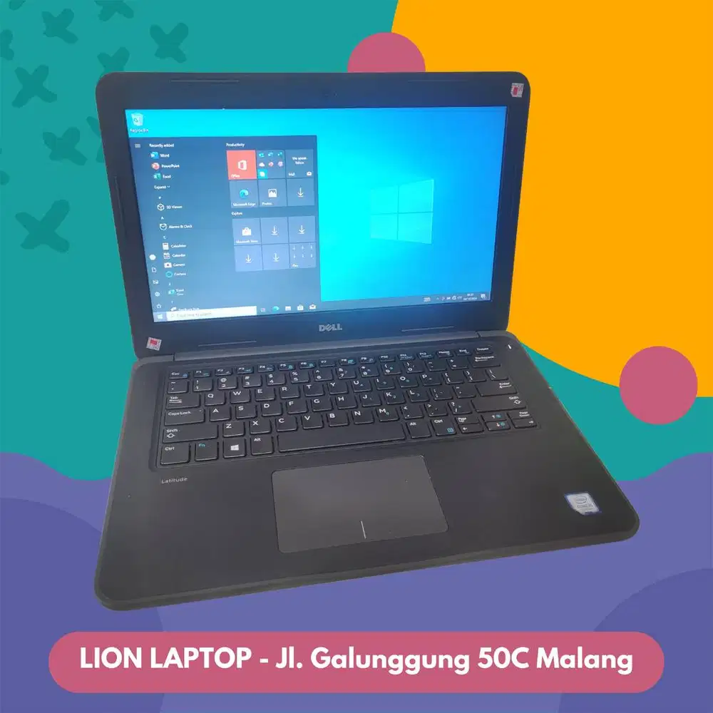 Core i5 Gen 7 Murah Mulus RAM 8GB SSD 256GB Dell Latitude 3380 [04|03]