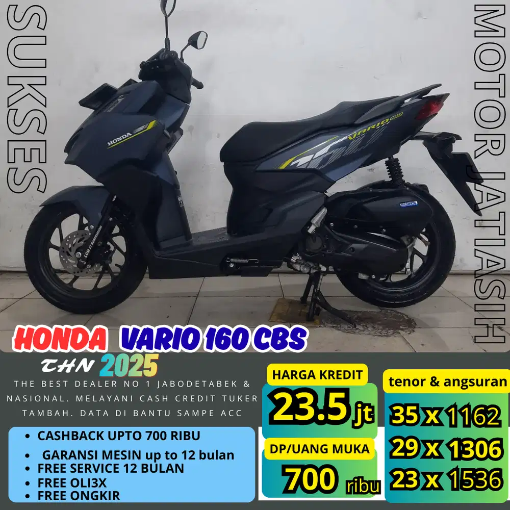 PROMO (SUKSES MOTOR) ANGSURAN TERMURAH  HONDA VARIO 160 CBS 2025