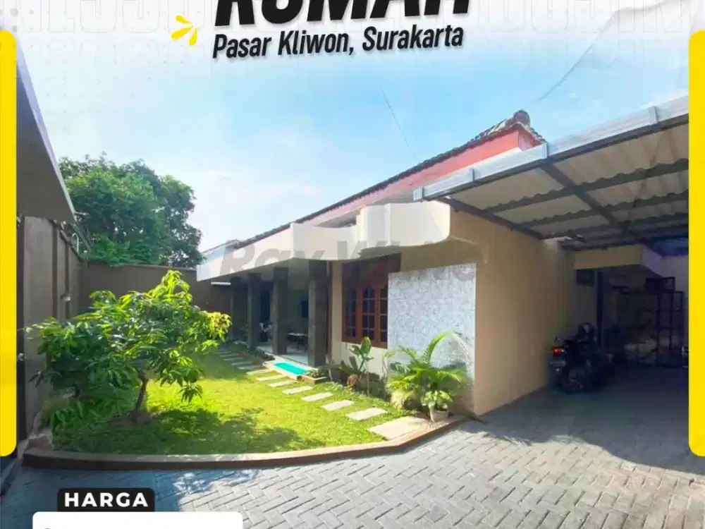 Rumah Mewah Di Pasar Kliwon Dijual Furnished Halaman Luas Suasana Asri