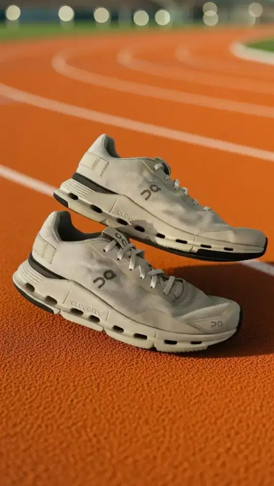 Sepatu ON Running Cloudnova Form White size 42