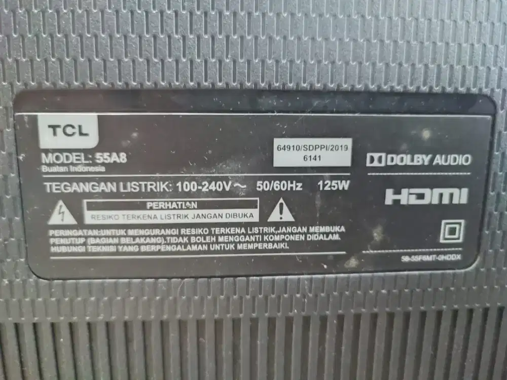 TV keadaan nyala tapi bergaris dijual seadaanya