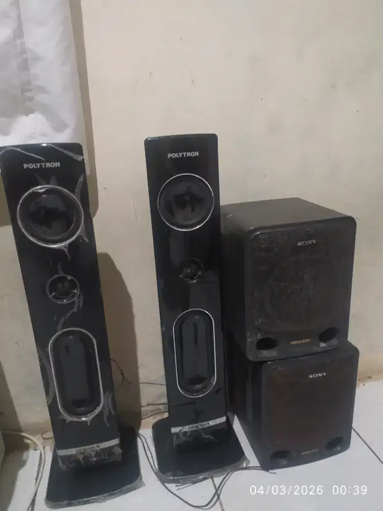 Speaker Polytron Cinemax dan Speaker Sony