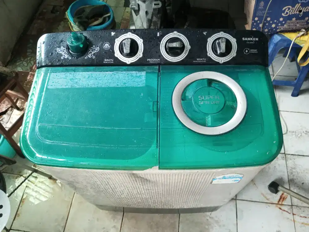 Mesin Cuci Sanken dan tv Led LG 36 Paket