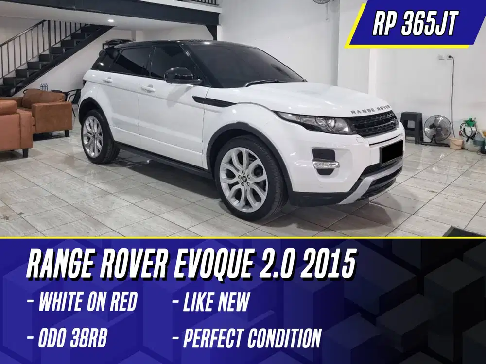 Land Rover Range Rover Evoque 2.0 2015 White on Red Black Putih RR