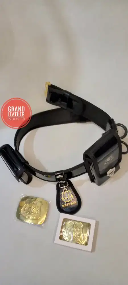 SABUK KOPEL SATPAM KULIT KILAP