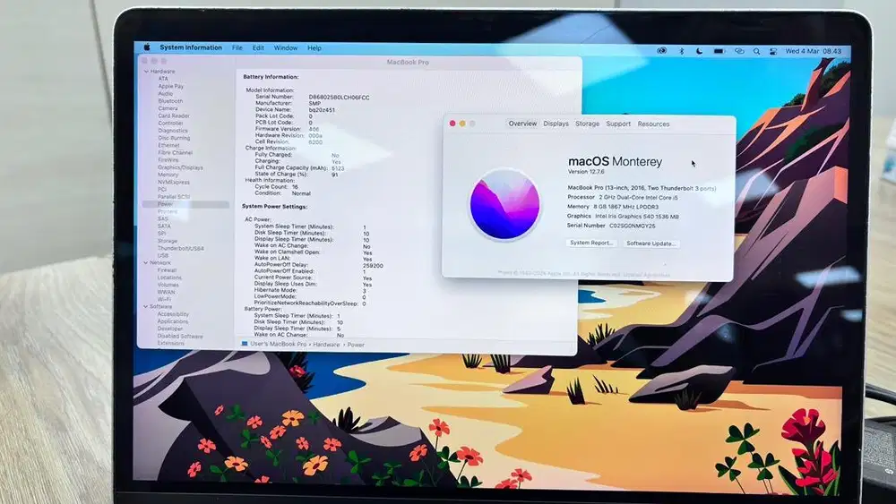 Macbook Pro Retina 13 8/256 2016