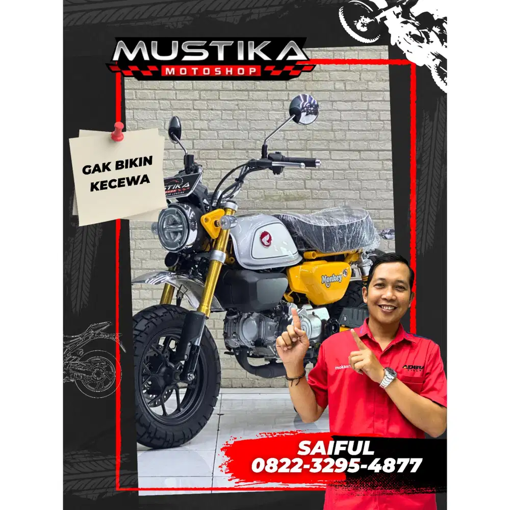 Odo 400 Bekas Rasa Baru!!Honda Monkey 2023 Plat Jatim Mulus-Mustika