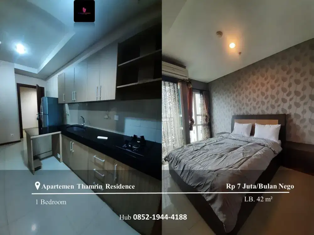 Disewakan Apartement Thamrin Residence 1BR Mid Floor FF