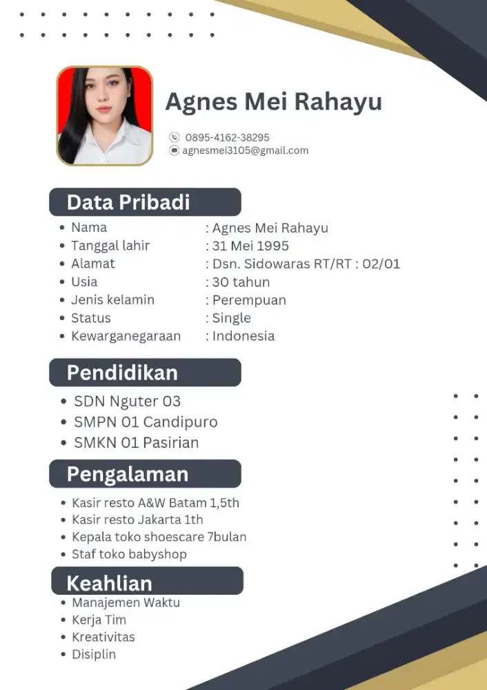 Mencari kerja secepatnya