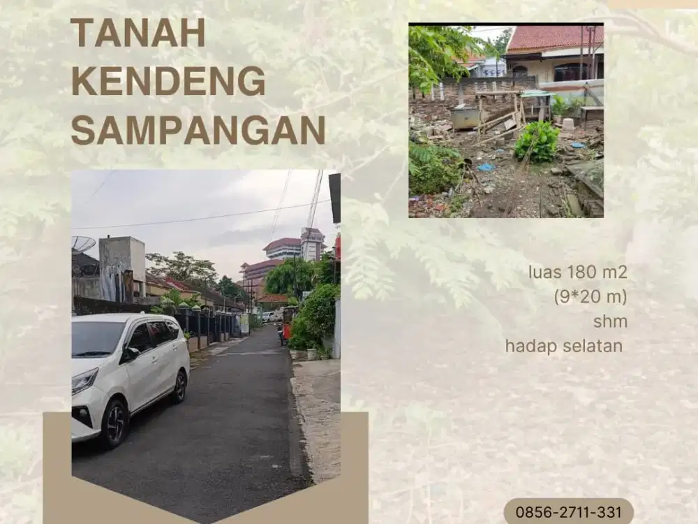 Tanah Strategis Jalan Kendeng Sampangan Cocok Untuk Hunian Atau Kos