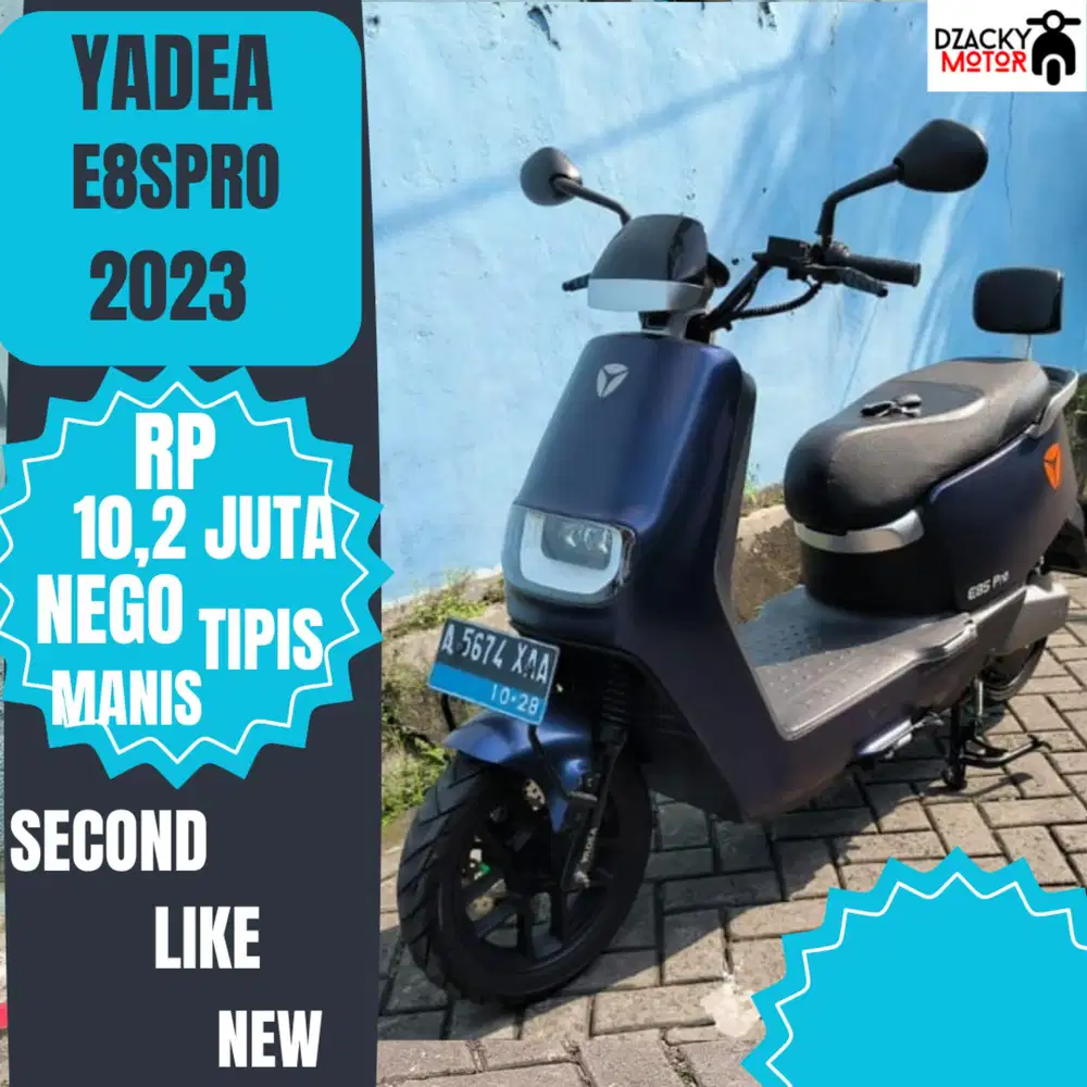 MOTOR LISTRIK YADEA E8SPRO 2023 SECOND LIKE NEW