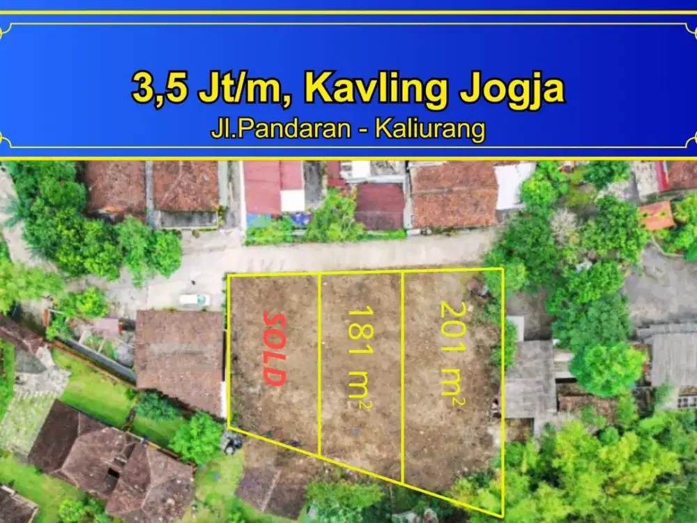 Dekat Kampus UGM Jogja, Tanah Cocok Untuk Kost Dan Villa