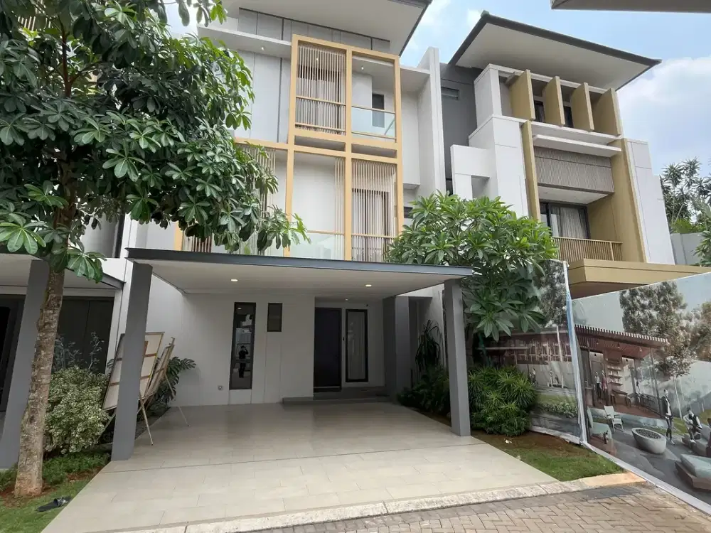 dijual rumah mewah bsd siap huni cluster eonna
