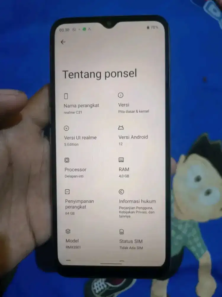 Realme C31 4/64 Mulus