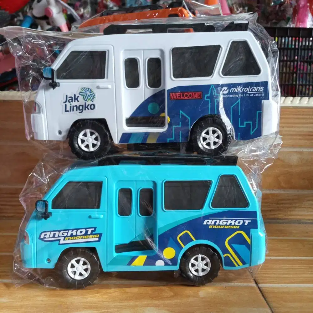 mainan anak mobil angkot baterai