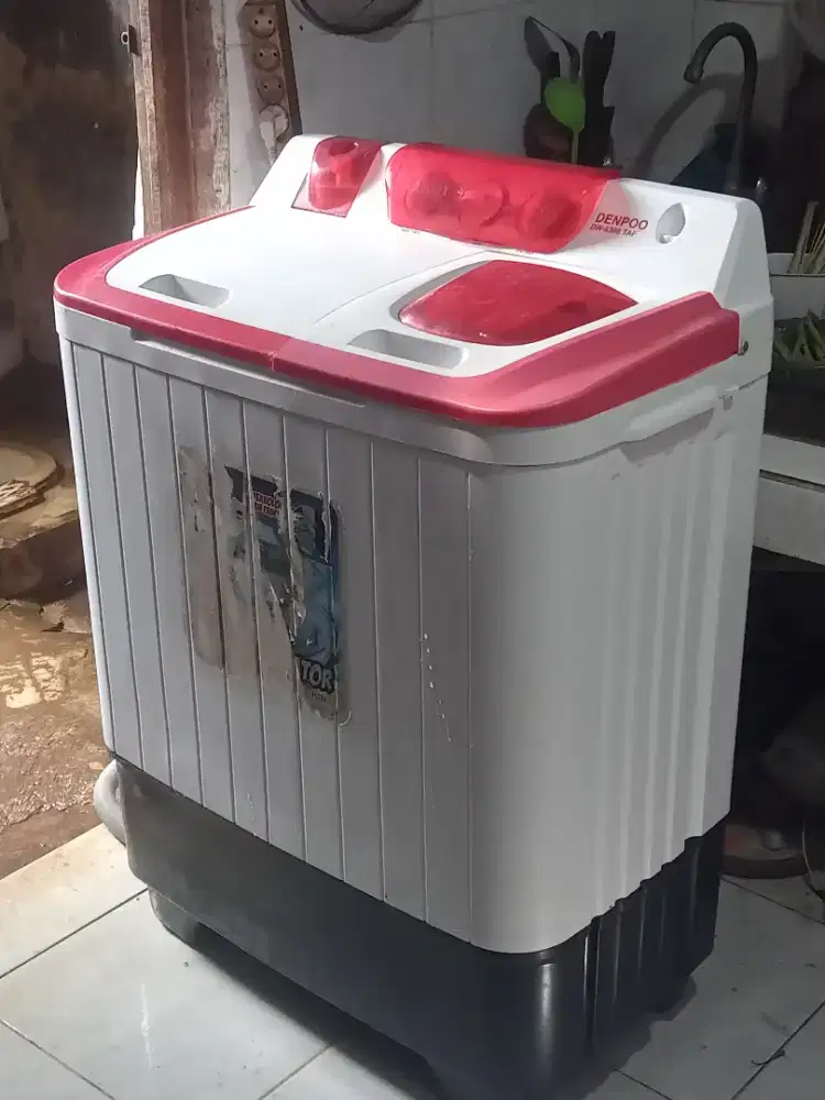 Mesin cuci denpoo 8kg cakep normal semua