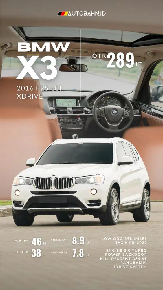 BMW X3 Facelift Xdrive 2016