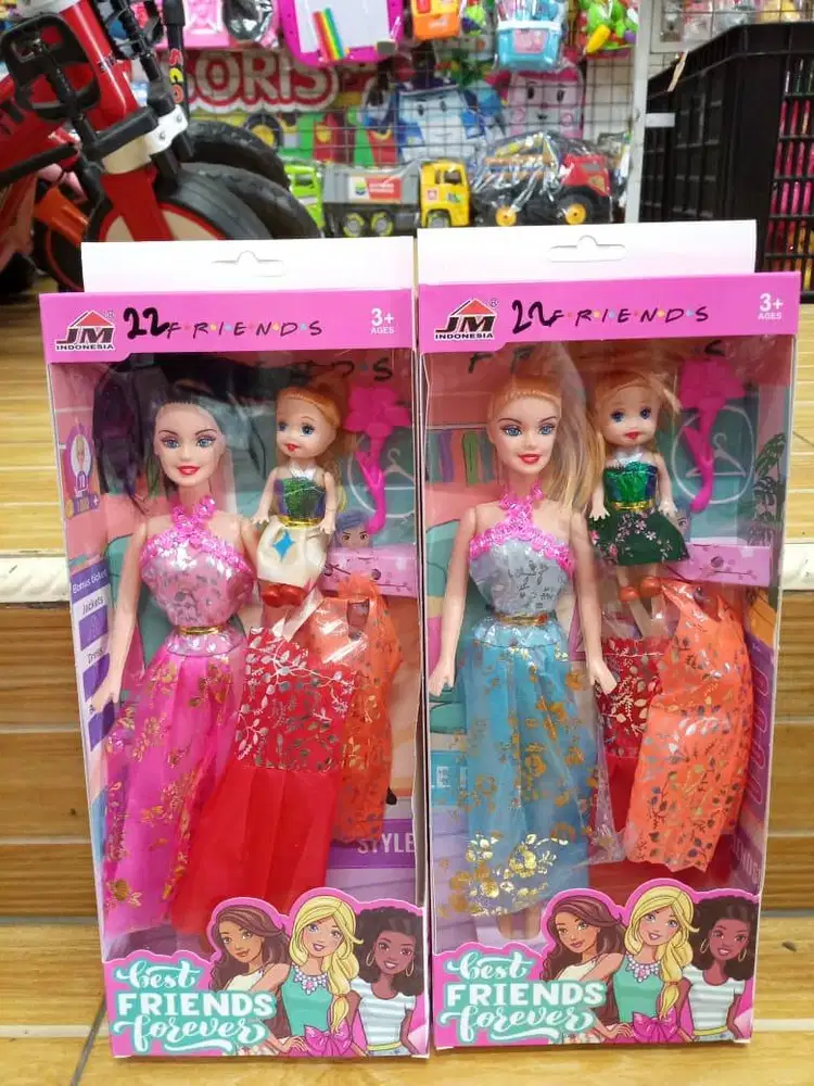mainan anak brbi fashion set anak