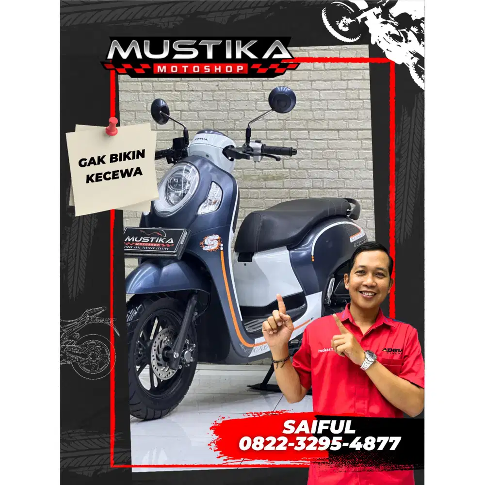 Obral Dp500rb Murah!!Honda Scoopy 2023 N Asli Warna Favorit-Mustika