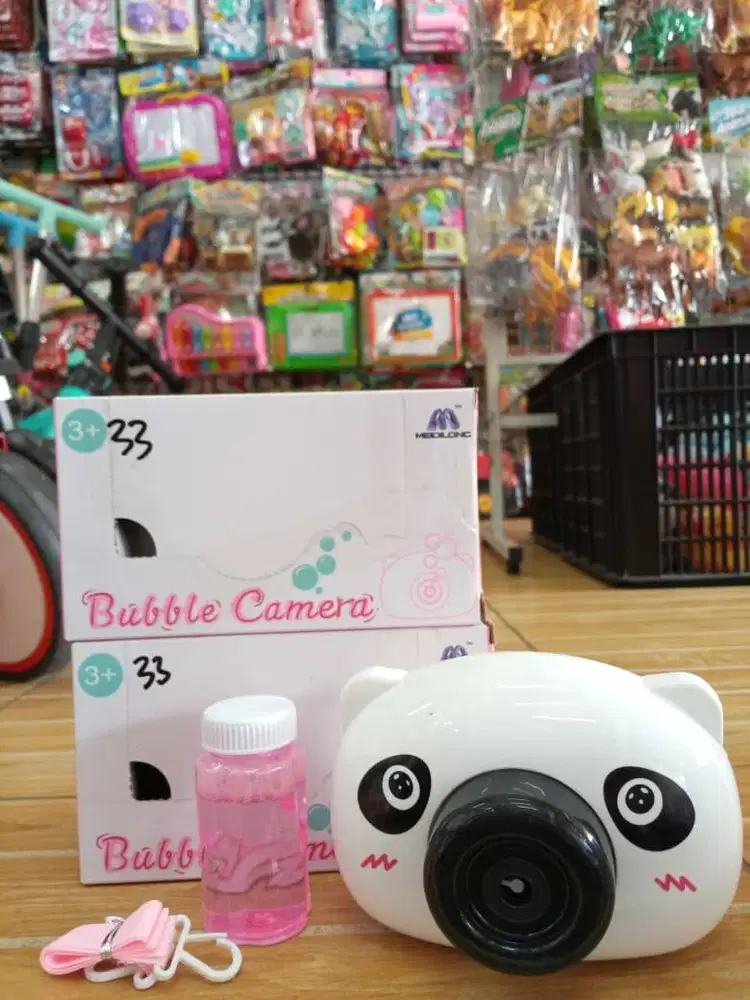 mainan anak bubble camera baterai