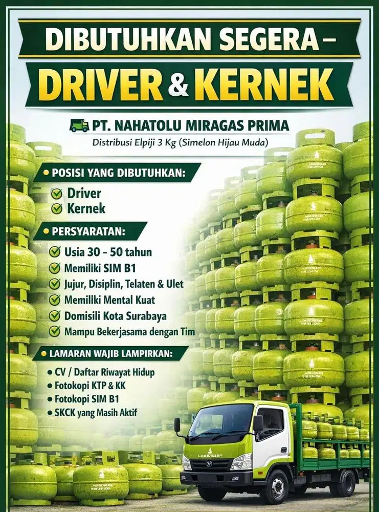lowongan driver