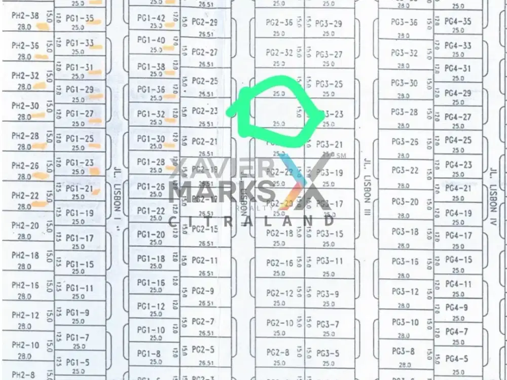 Dijual Tanah Pakuwon Indah Surabaya Cluster Lisbon, Strategis