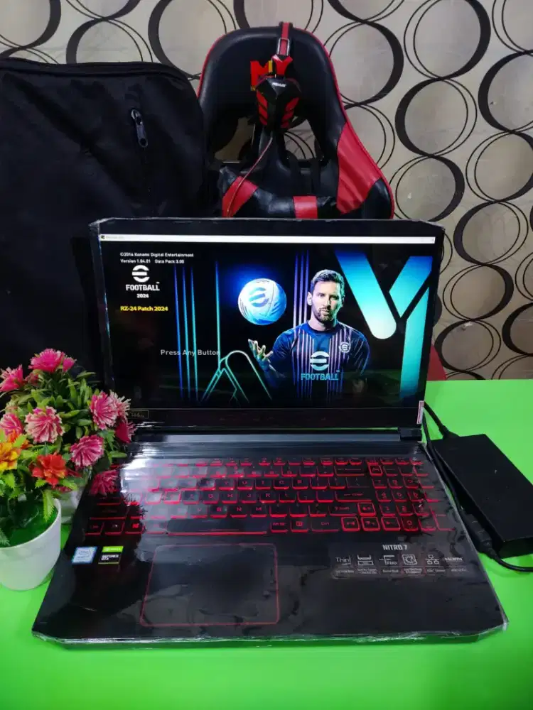 [RAM 16GB/SSD 512Gb] Laptop Gaming Desain ACER Nitro 7 GTX 1660ti 6Gb