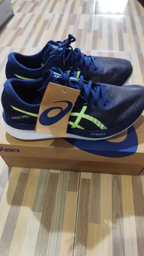 Asics Magic Speed 3. Size 44. Warna Blue Expanse