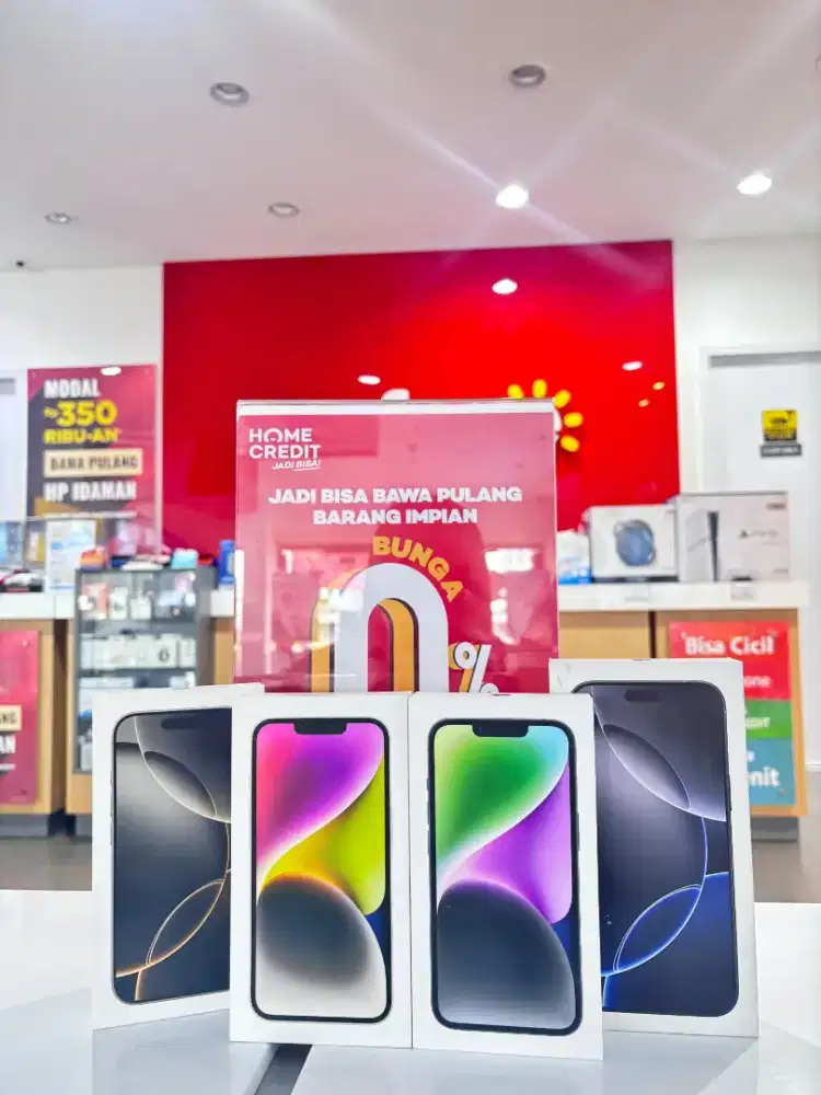 Kredit iphone promo pakai home credit bunga 0% gratis 2x angsuran