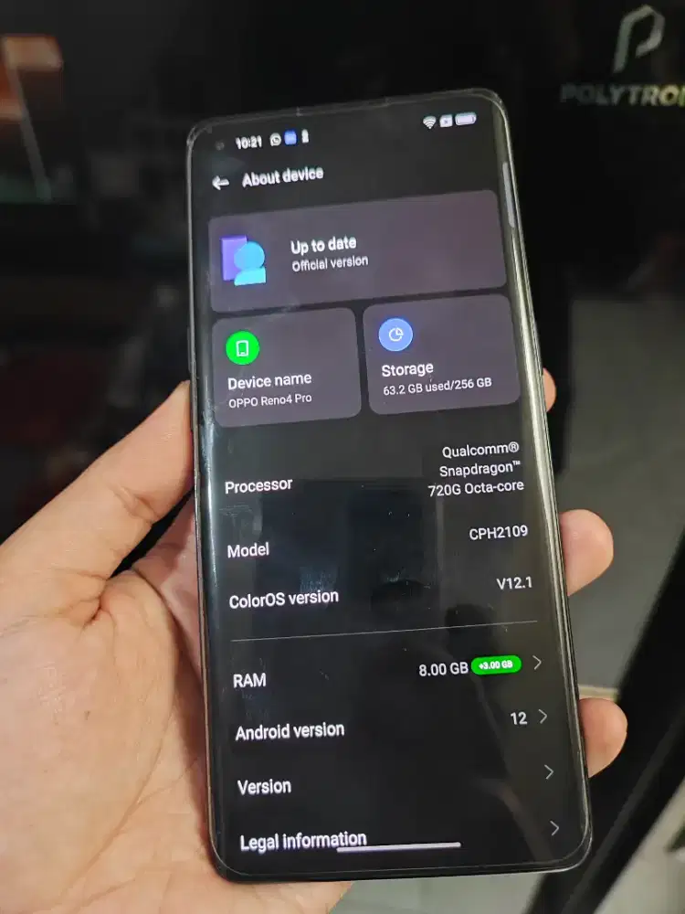 Oppo Reno 4 Pro 8/256Gb Layar Lengkung