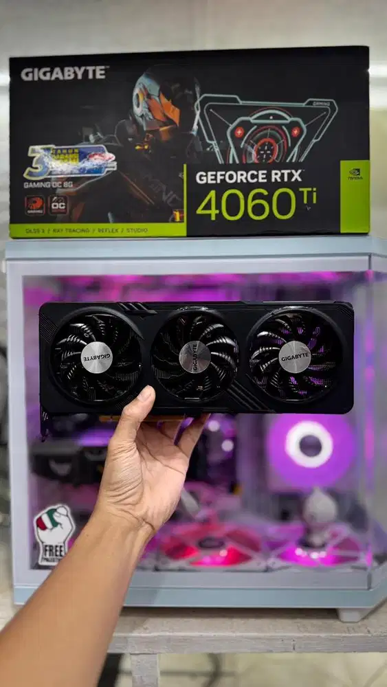Harga 5,4 JT RTX 4060Ti Garansi 2027 Fullset Gigabyte