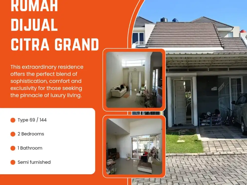 Rumah Siap Huni Semi Furnished Citragrand Sambiroto Tembalang