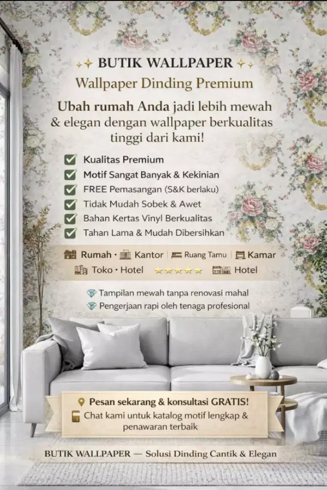 Wallpaper dinding premium