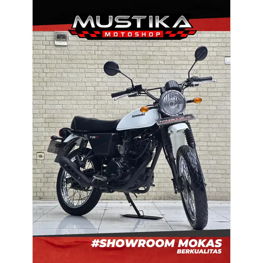 Perfect Condition!!Kawasaki W175 TR 2021 White Plat Jatim Muls-Mustika