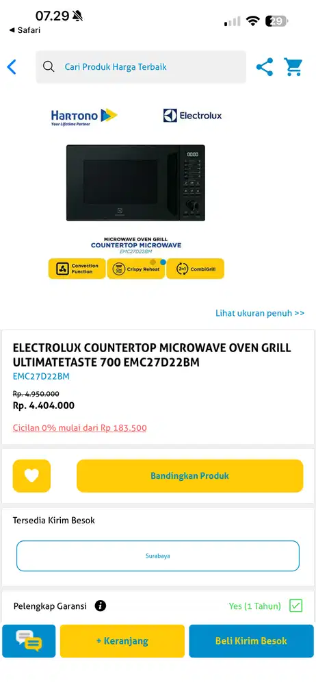 Electrolux microwave oven grill ultimatetaste 700