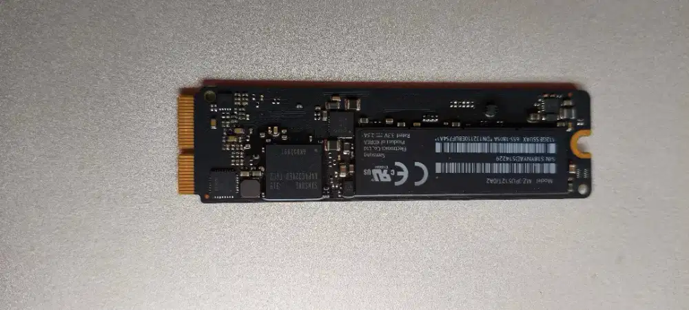 SSD Macbook Air Original 512gb