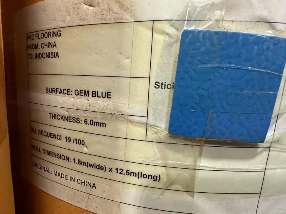 PVC floring tebal 6 mm baru
