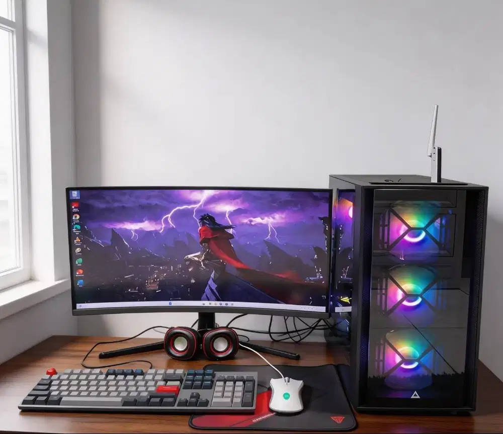 Dijual PC rakitan fullset lengkap belum pernah service dan normal