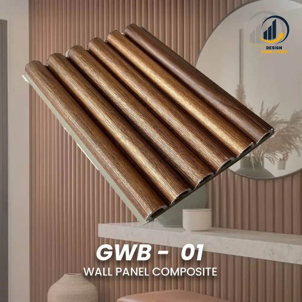 Wpc Wall Panel 295cm Wood Panel Dinding Rumah Dekor Interior Type B