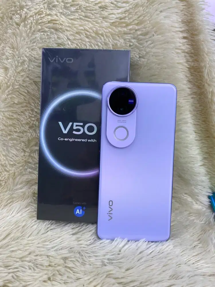 Vivo V50 Zeiss ram 12/256 ungu garansi november 2026l#3Gcom