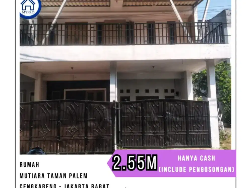 MURAH RUMAH PERUMAHAN MUTIARA TAMAN PALEM - CENGKARENG UKR 122 M2