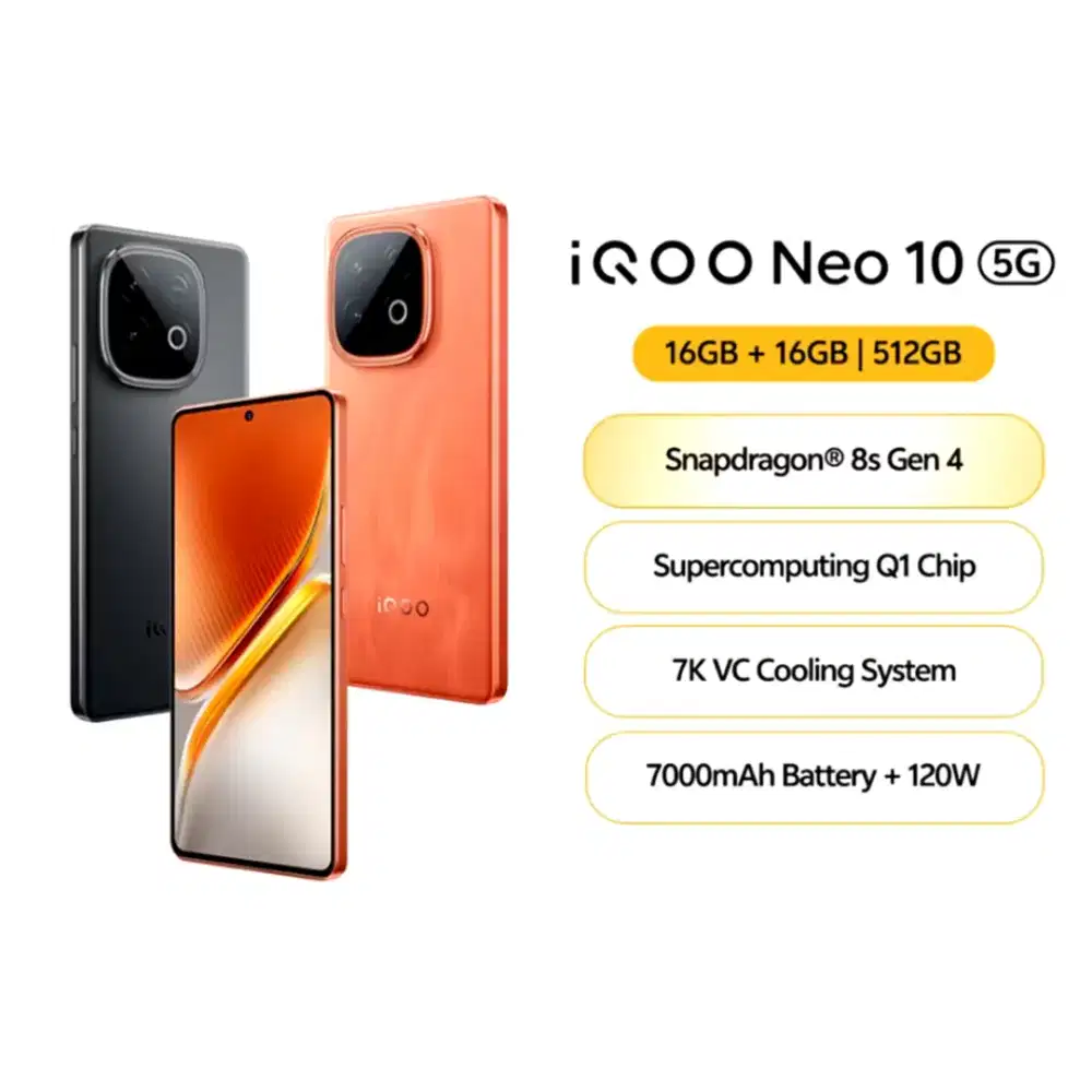 IQOO Neo 10 5G 16/512 GB snapdragon 8s Gen 4