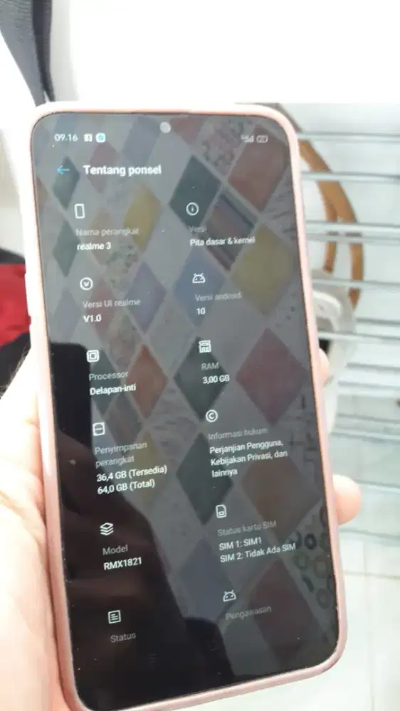 Realme 3 ram 3/64 batangan normal